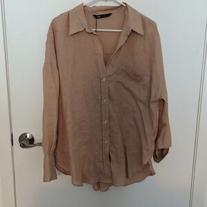 Zara linen blouse